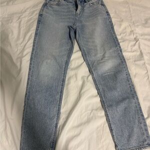 American Eagle Blue Straight-Leg Jeans